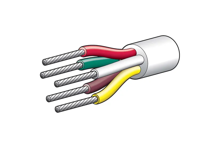 Tinned marine trailer cable 5 cores/5 meter length